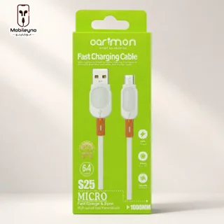 کابل تبدیل USB به میکرو Oarimon مدل S25 یک متری ۶ آمپر